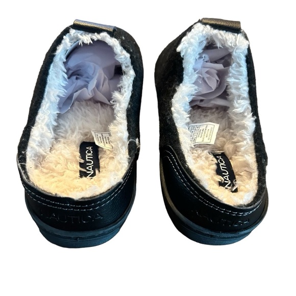 Nautical Men's Black Scuff Slip on Slippers Indoor Outdoor NEW Size 11 - Picture 3 of 8